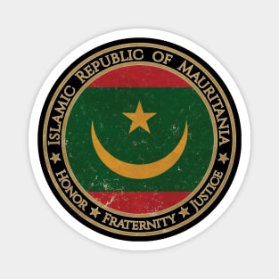 Vintage Islamic Republic of Mauritania Africa African Flag Magnet